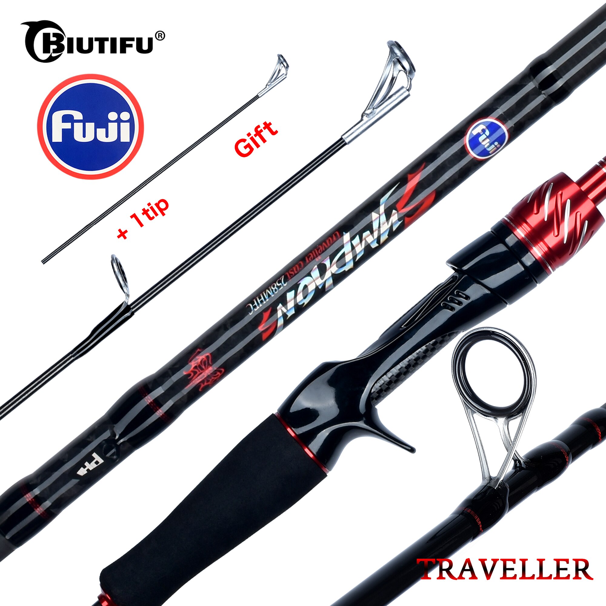 Fishing Rod Surf - BIUTIFU gezgin iplik döküm Fuji cazibesi