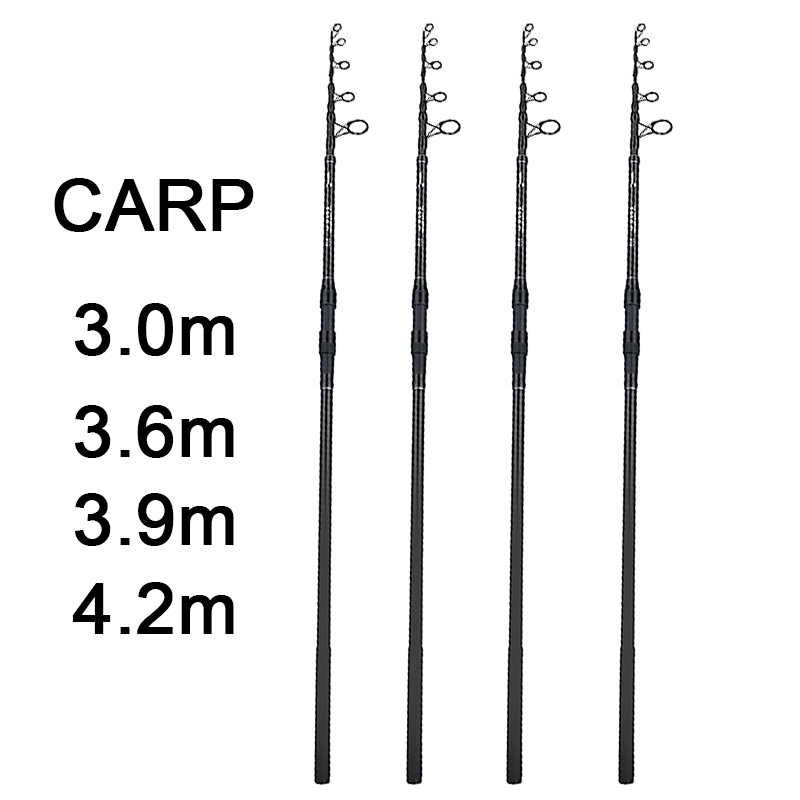 Fishing Rod Surf - 3.0M-4.2M Sazan Teleskopik Olta, 30-200g Yemli